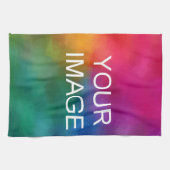 Upload foto Afbeelding Logo Sjabloon Modern Elegan Theedoek (Horizontaal)