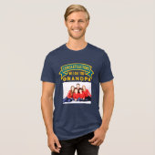 Upload foto - beste opa Tri-Blend shirt (Voorkant volledig)