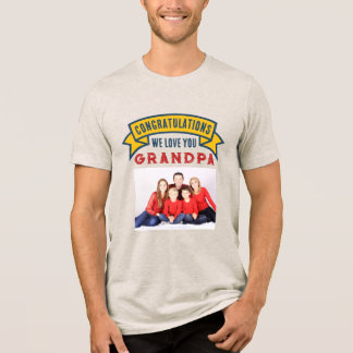 Upload foto - beste opa Tri-Blend shirt