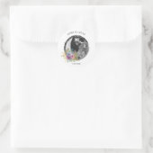 *~* UPLOAD FOTO Bruiloft Baby Favor Envelop Seal Ronde Sticker (Tas)