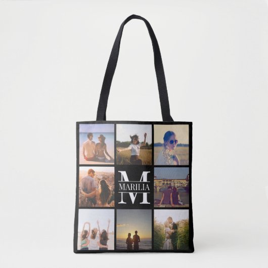 Upload foto en naam canvas tas (Voorkant)