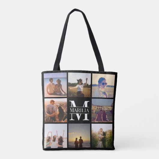 Upload foto en naam canvas tas (Achterkant)