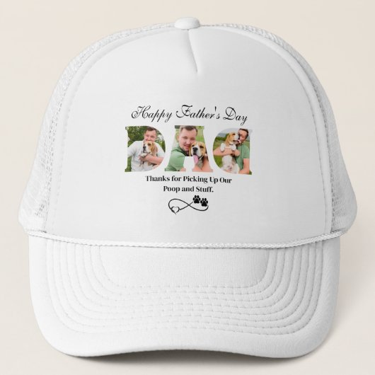 Upload foto Happy Vaderdag Funny Dog Owner Trucker Pet (Voorkant)