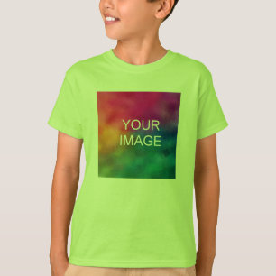 Upload Foto Jeugd Jongens Korte Mouw Front Print T-shirt