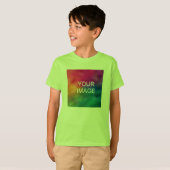 Upload Foto Jeugd Jongens Korte Mouw Front Print T-shirt (Voorkant volledig)