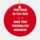 Upload Foto Keramische Kerst Ornament -Cadeaubon I (Achterkant)