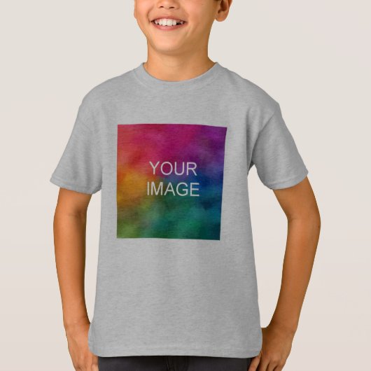 Upload Foto Kinder Jongens Voordruk met korte mouw T-shirt (Voorkant)