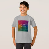 Upload Foto Kinder Jongens Voordruk met korte mouw T-shirt (Voorkant volledig)