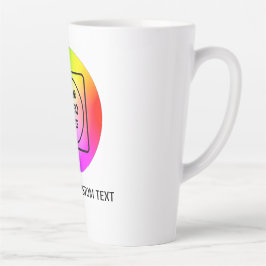 Upload foto logo naam custom Latte mok