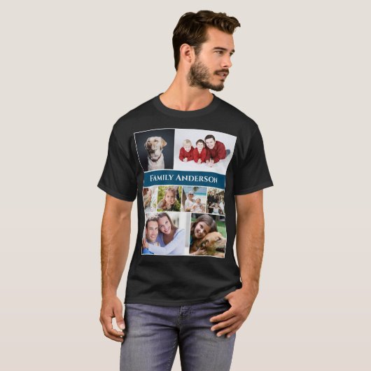 Upload foto met witte basis T-Shirt (Voorkant volledig)