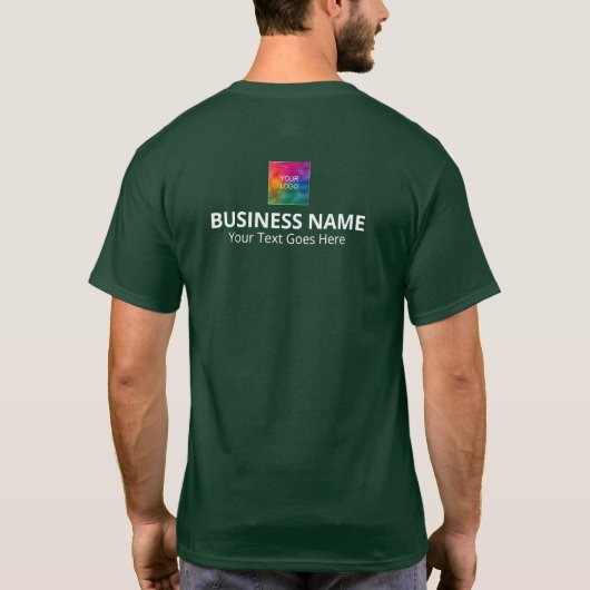 Upload Fotobedrijf Logo Mannen Vrouwen Unisex T-shirt (Achterkant)