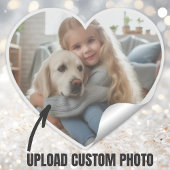 Upload Gepersonaliseerde Foto Gift Kind Hond Pet H Sticker