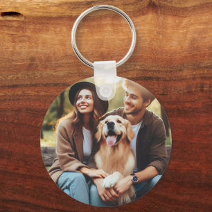 Upload gepersonaliseerde huisdier familie foto Kee Sleutelhanger