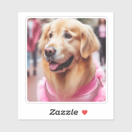 Upload gepersonaliseerde Pet Photo Gift voor Dog P Sticker (Vel)