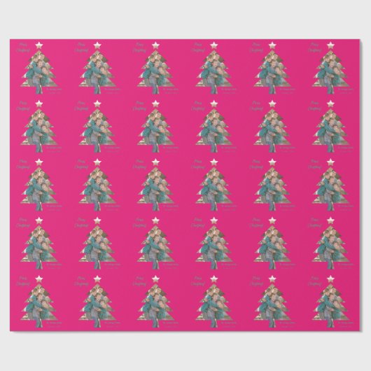 Upload het Afbeelding van de Familie in een Vorm v Cadeaupapier (Vlak)