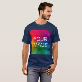 Upload hier Elegant Eigen Logo of Foto Jouw tekst T-shirt (Voorkant volledig)