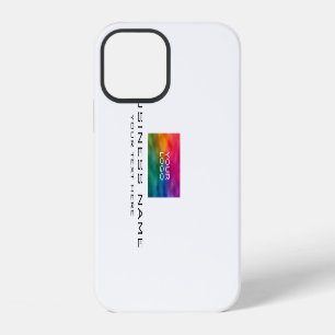 Upload hier uw bedrijfslogo op maat iPhone 12 hoesje