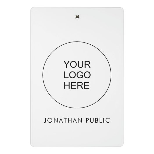 Upload hier uw eigen Logo van uw bedrijf Mini Klembord (Achterkant)