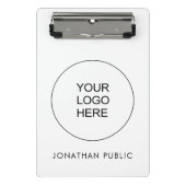 Upload hier uw eigen Logo van uw bedrijf Mini Klembord (Voorkant)