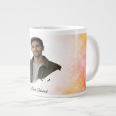 Upload His Photo- Personalized Custom Gift for Him Grote Koffiekop (Voorkant rechts)