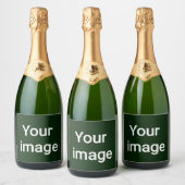 Upload Je Aangepaste Afbeelding – Persoonlijke Gra Sparkling Wijnetiket (Flessen)