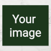 Upload Je Aangepaste Afbeelding – Persoonlijke Gra Sparkling Wijnetiket (Enkel label)