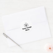 Upload je afbeelding ronde sticker (Envelop)