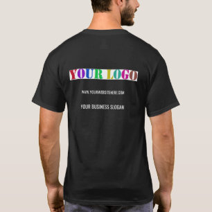 Upload je bedrijfslogo Merk T-shirt Voeg tekst toe