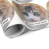 Upload je Cute Cat Photo Cadeaupapier (Rol Hoek)