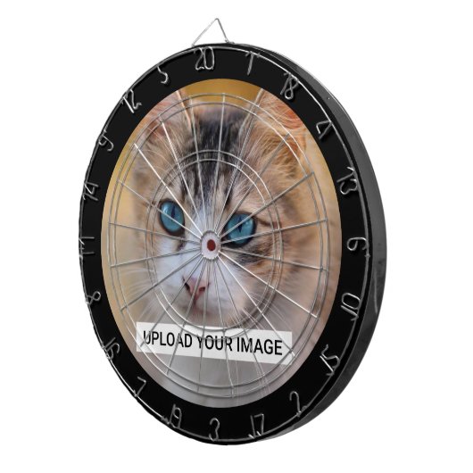 Upload je Cute Cat Photo Dartbord (Voorkant Rechts)