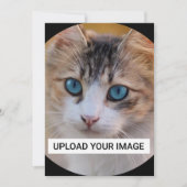 Upload je Cute Cat Photo Kaart (Voorkant)