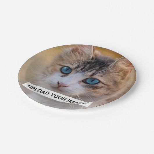 Upload je Cute Cat Photo Papieren Bordje (Gekanteld)