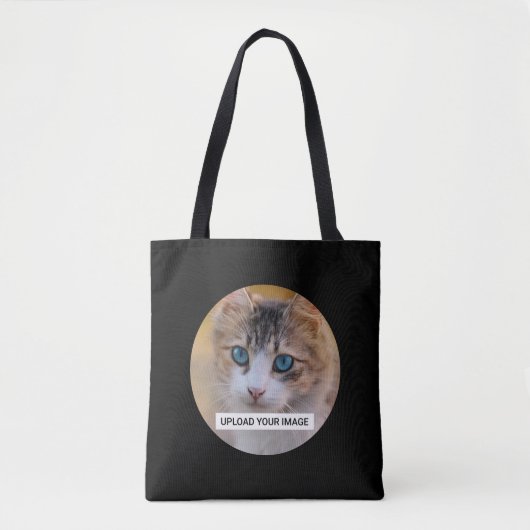 Upload je Cute Cat Photo Tote Bag (Voorkant)
