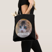 Upload je Cute Cat Photo Tote Bag (Dichtbij)