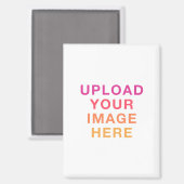 Upload je eigen Afbeelding op ware grootte Magneet (Voorkant / Achterkant)