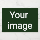 Upload je eigen afbeelding – Persoonlijke Grafiek Voedselcontainer Etiket (Enkel label)