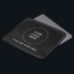 Upload je eigen bedrijf Logo Voeg tekst Sjabloon t Laptop Sleeve<br><div class="desc">Voeg tekst toe Upload uw eigen Afbeelding Photo Afbeelding Business Company Logo Elegant Modern Sjabloon Neopreen 13 inch laptophoes.</div>