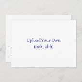 Upload Je Eigen, Doe-het-zelf Uitnodiging of Kaart (Voorkant / Achterkant)