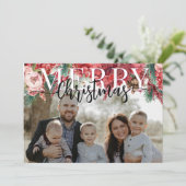 Upload je eigen, doe-het-zelf vrolijke kerst Kaart (Staand voorkant)