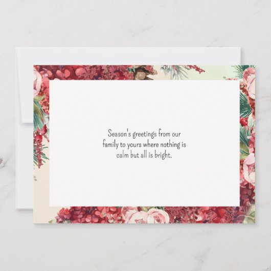 Upload je eigen, doe-het-zelf vrolijke kerst Kaart (Achterkant)