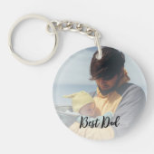Upload je eigen foto | Aangepaste beste vader Sleu Sleutelhanger (Voorkant)
