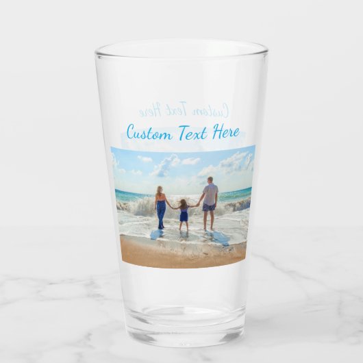 Upload Je Eigen Foto Bril Cadeau Voeg Tekst Naam T Glas (Achterkant)