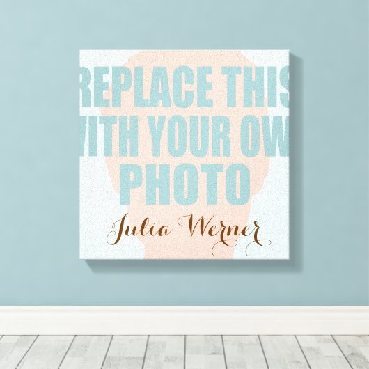 Upload je eigen foto canvas afdruk (Insitu (Houten vloer))