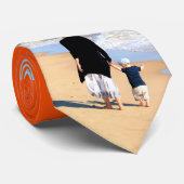 Upload Je Eigen Foto Nekband Voeg Aangepaste Tekst Stropdas (Opgerold)