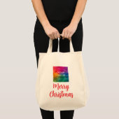 Upload je eigen foto of zakelijke Logo kerst Tote Bag (Voorkant (product))