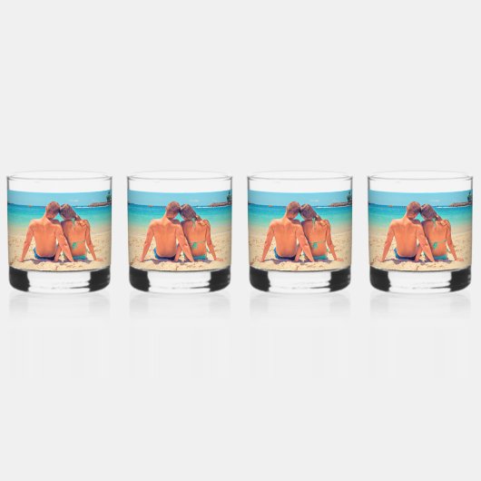 Upload Je Eigen Foto Persoonlijk Cadeau Whisky Glas (Voorkant)