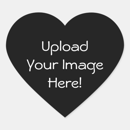 Upload-je-eigen-foto Stickers (hartvormig) (Voorkant)