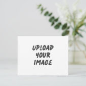 Upload je eigen Huwelijks RSVP Kaart (Staand voorkant)