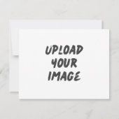 Upload je eigen Huwelijks RSVP Kaart (Achterkant)