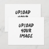 Upload je eigen Huwelijks RSVP Kaart (Voorkant / Achterkant)